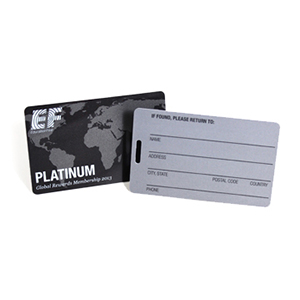 Matte business cards with writable surface
